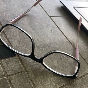 Lulu Guinness eyeglasses LR59. Black frames. 2.50 strength.